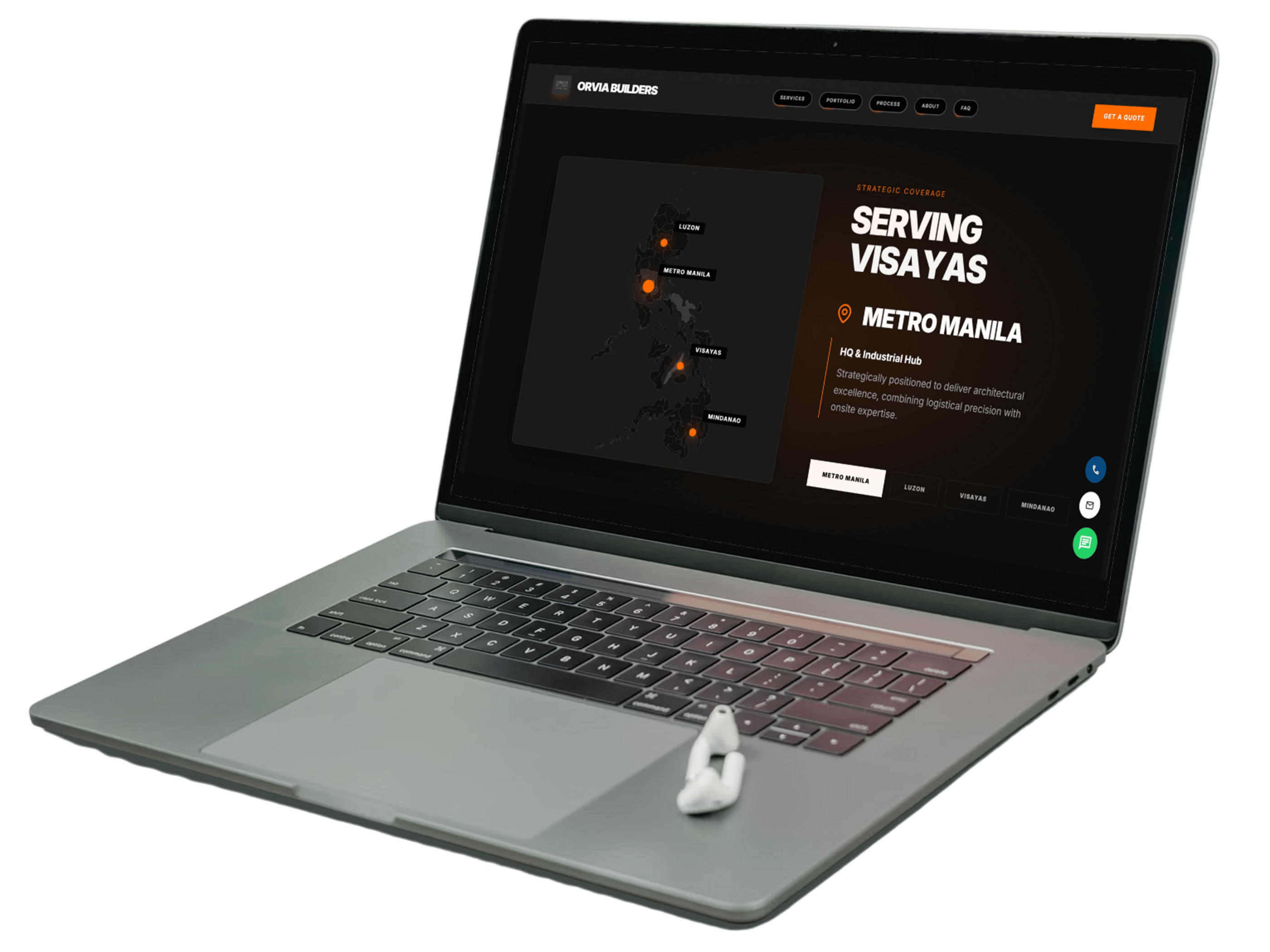 Orvia Builders Mockup